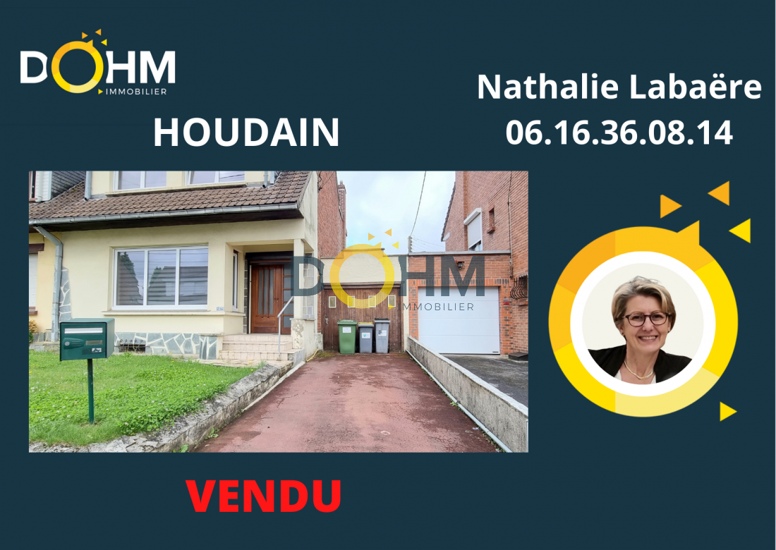 Vente Maison 110m² 6 Pièces à Houdain (62150) - Dohm Immobilier