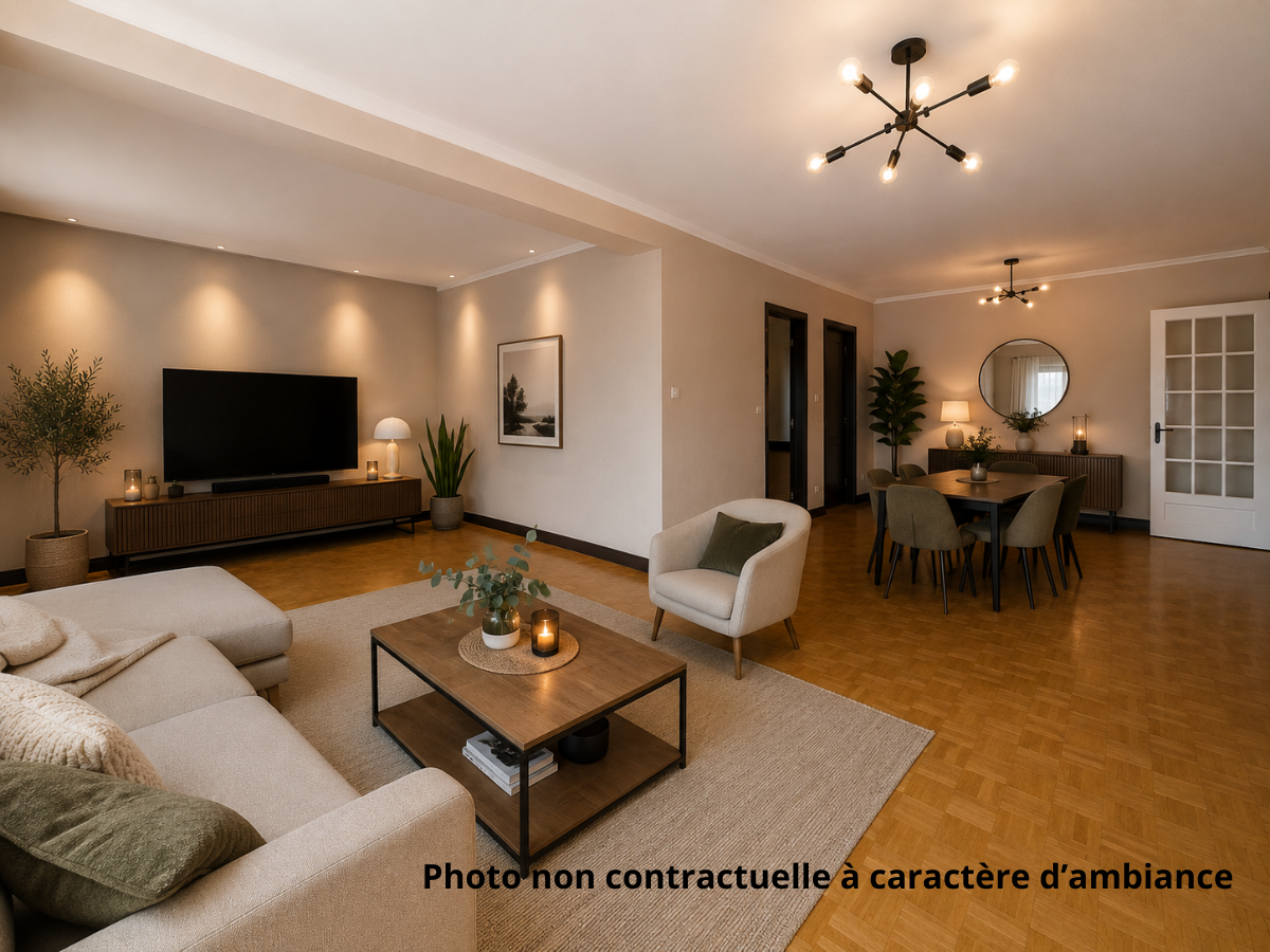 Appartement spacieux 103 m2, ascenseur, balcon